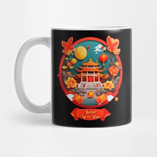 Lunar Chinese New year illustration Mug